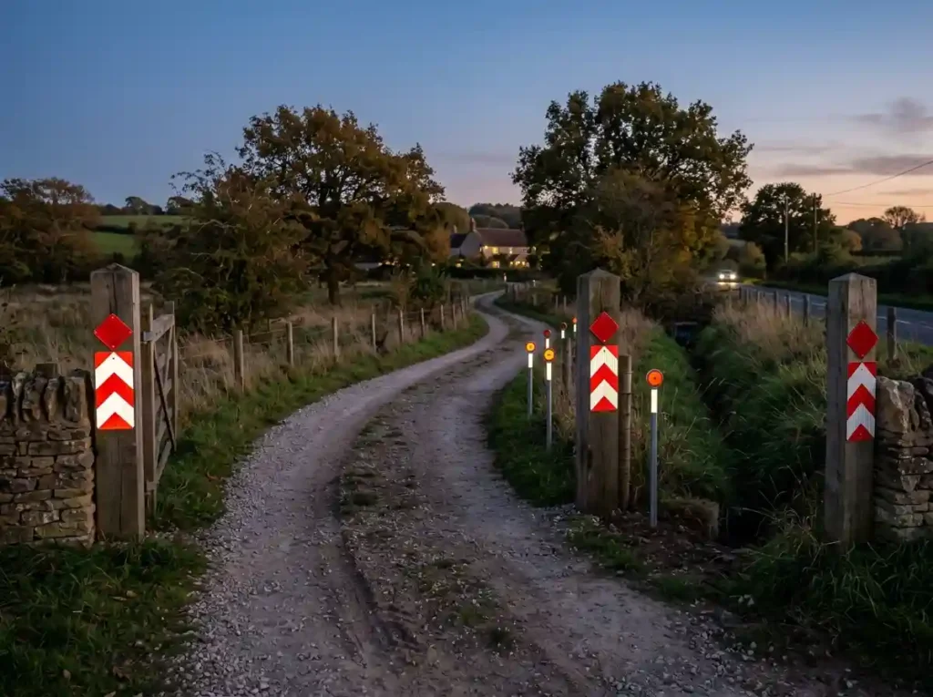 Use Attractive Reflective Markers for Safer Turns