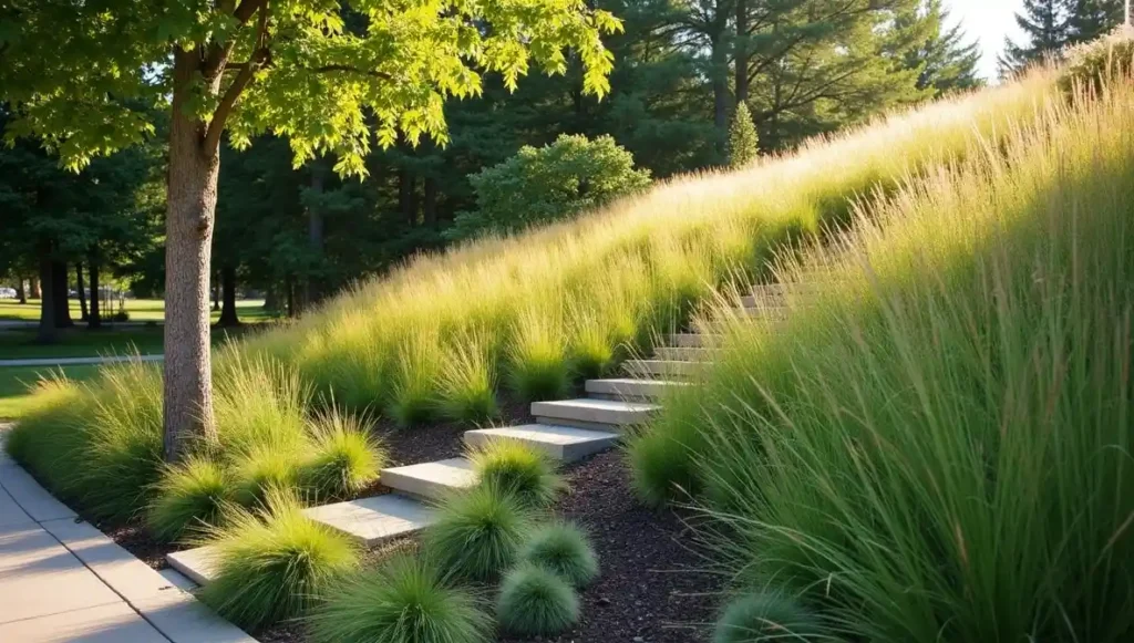 Use Deep-Rooted Grasses to Hold Loose Soil
