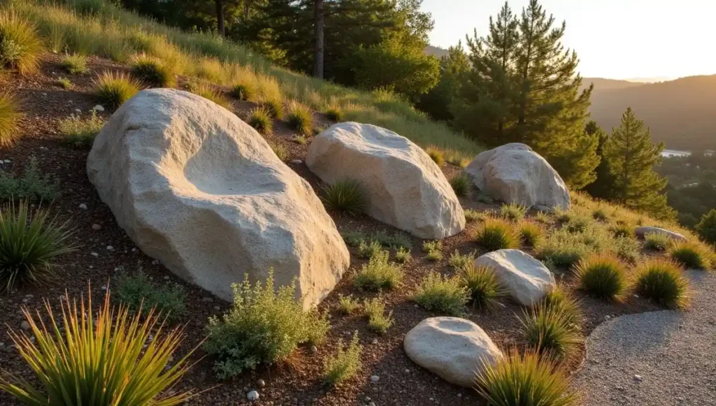 Use Large Boulders as Permanent Focal Points