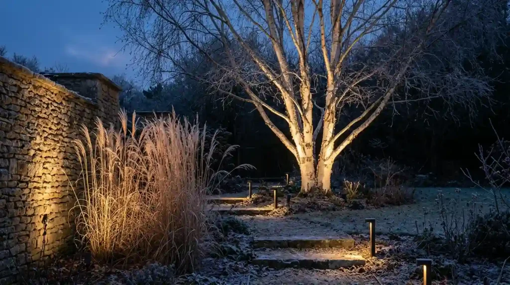 Use Lighting to Show Winter Structure