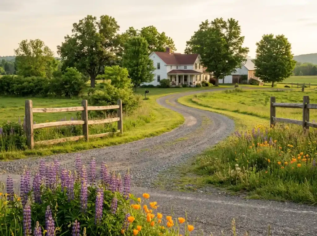 Use Short Fence Sections to Frame the Entry