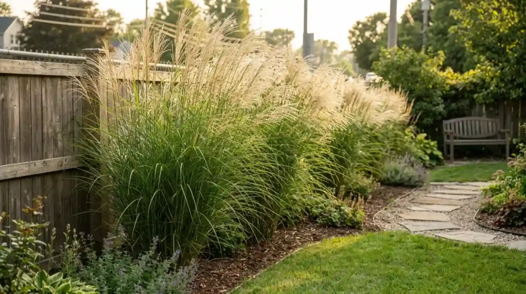 Use Tall Ornamental Grasses for Soft Screening