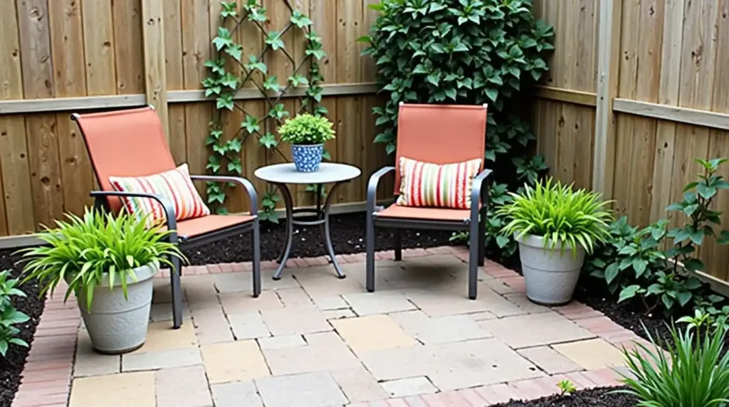 Use an Empty Corner for a Small Paver Patio