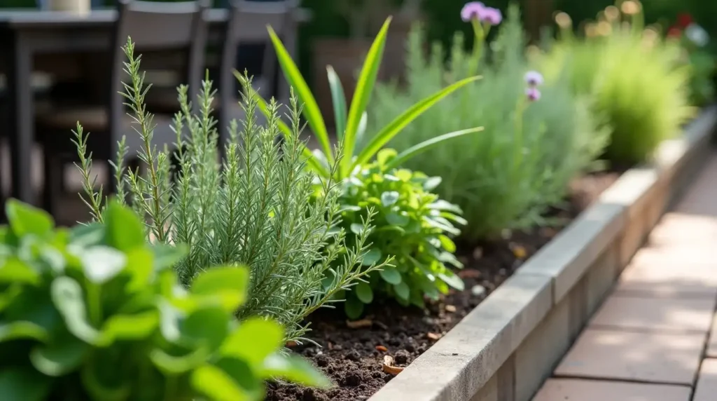 Plant Herbs Near the Outdoor Table