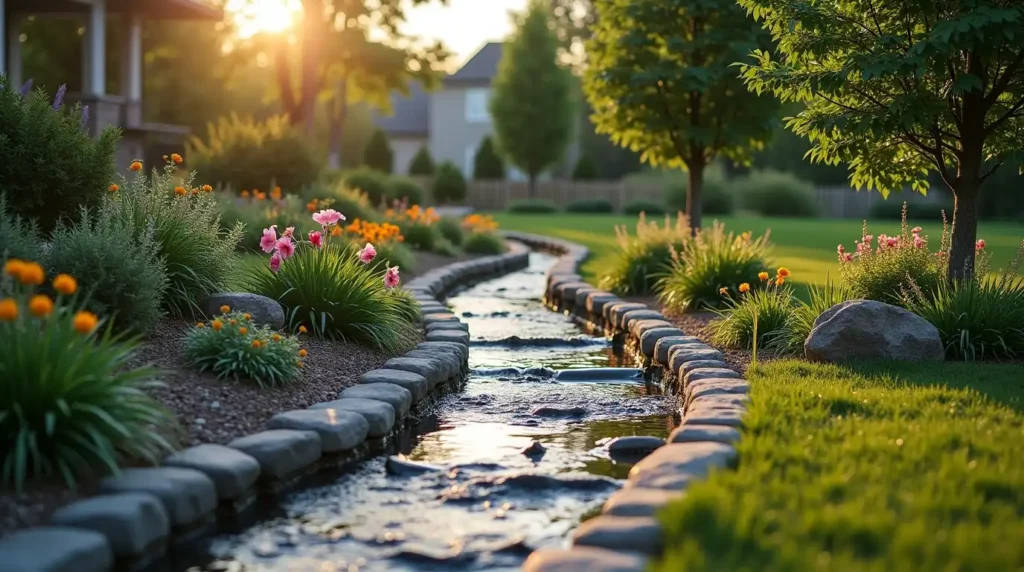 Create a Dry Creek Bed for Rainwater