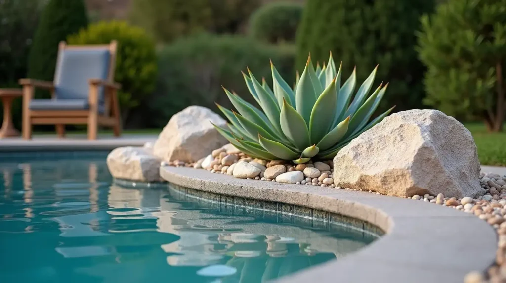 Make a Poolside Succulent Rock Garden