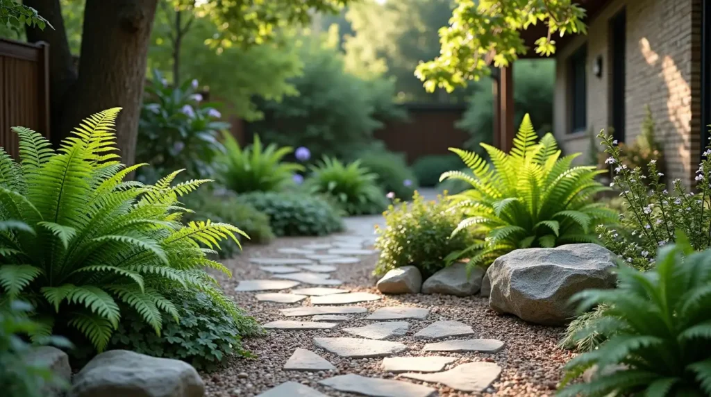 Build a Fern and Natural Stone Garden