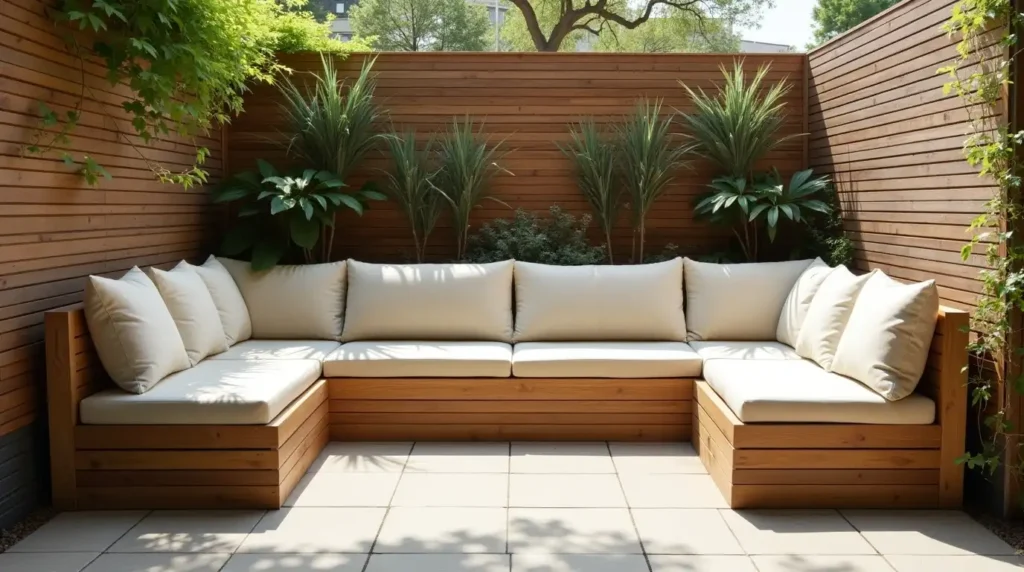 Add Built-In Seating to Reduce Furniture Clutter