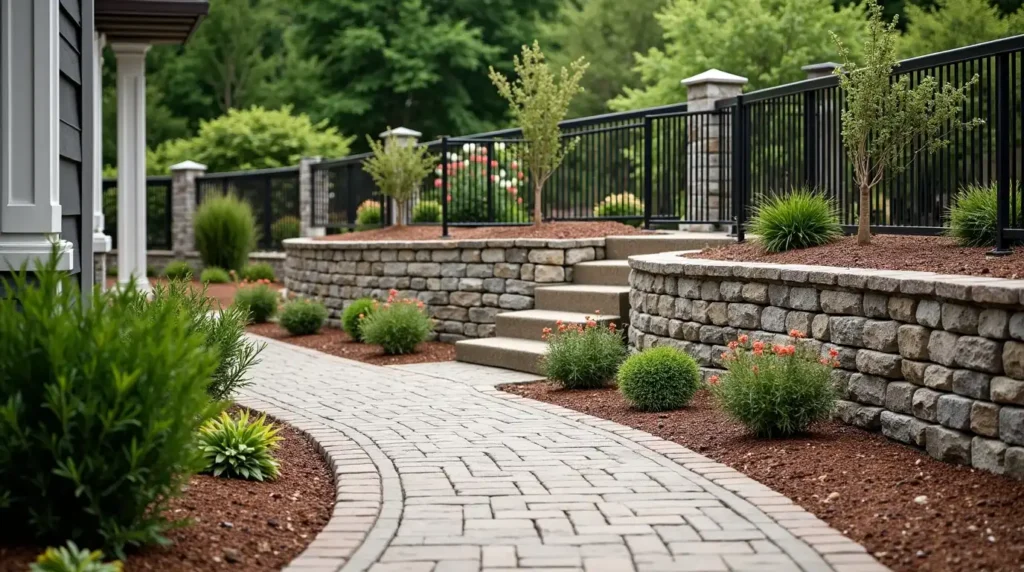 Install a Gabion Privacy Wall