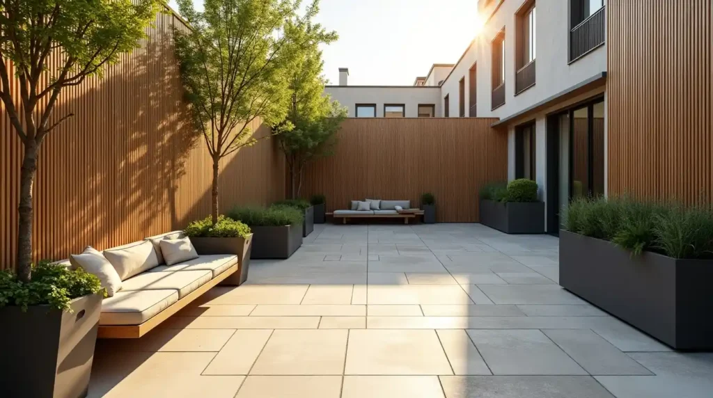 Limit the Courtyard to Three Main Materials