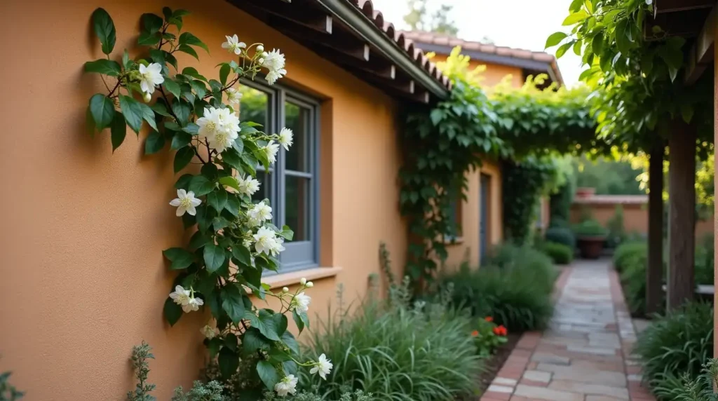 Use Climbing Plants to Soften Bare Walls