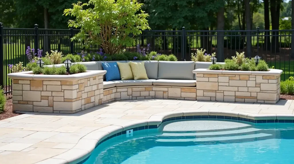 Add Raised Planters or Seat Walls for More Structure