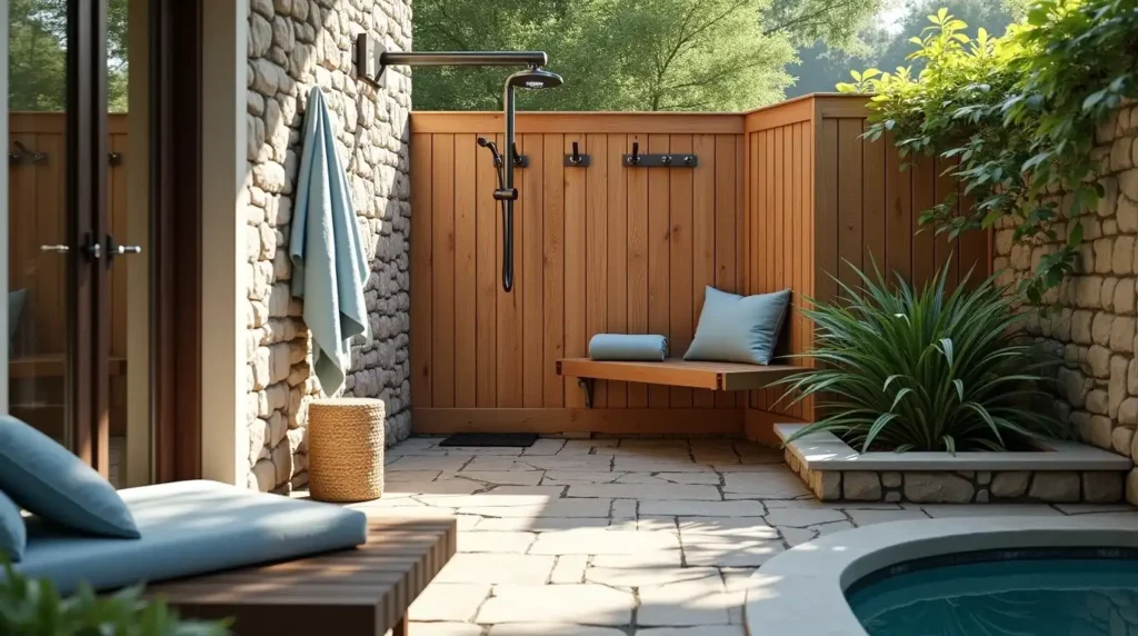 Add an Outdoor Shower or Changing Nook