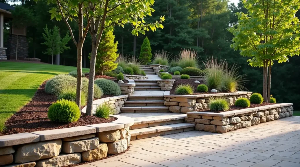 Build Terraced Rock Beds on a Slope