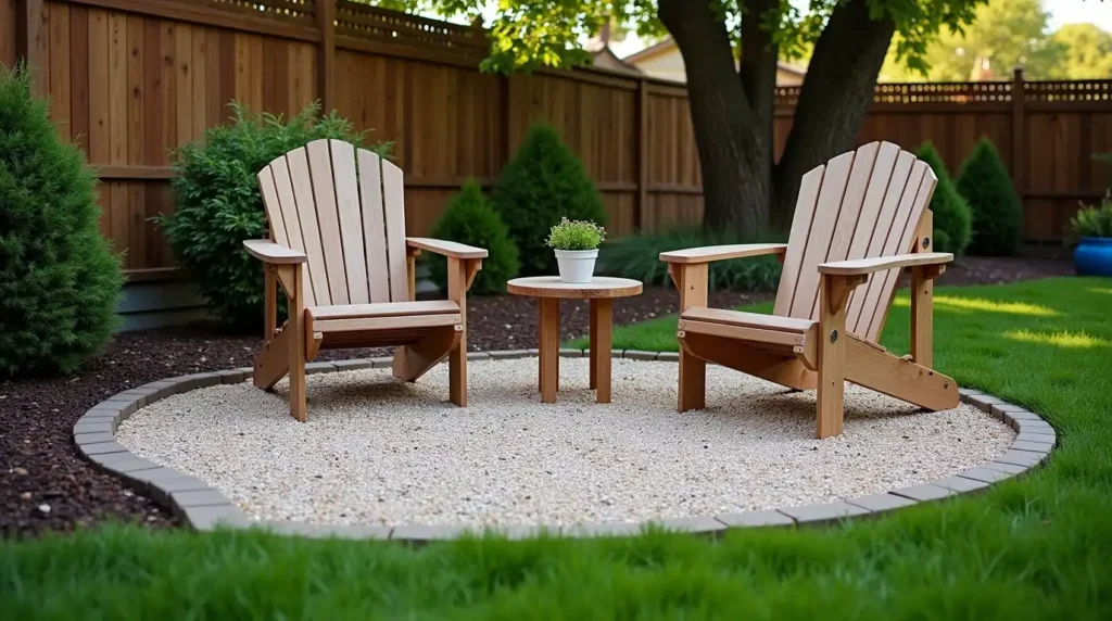 Build a Small Gravel Sitting Area