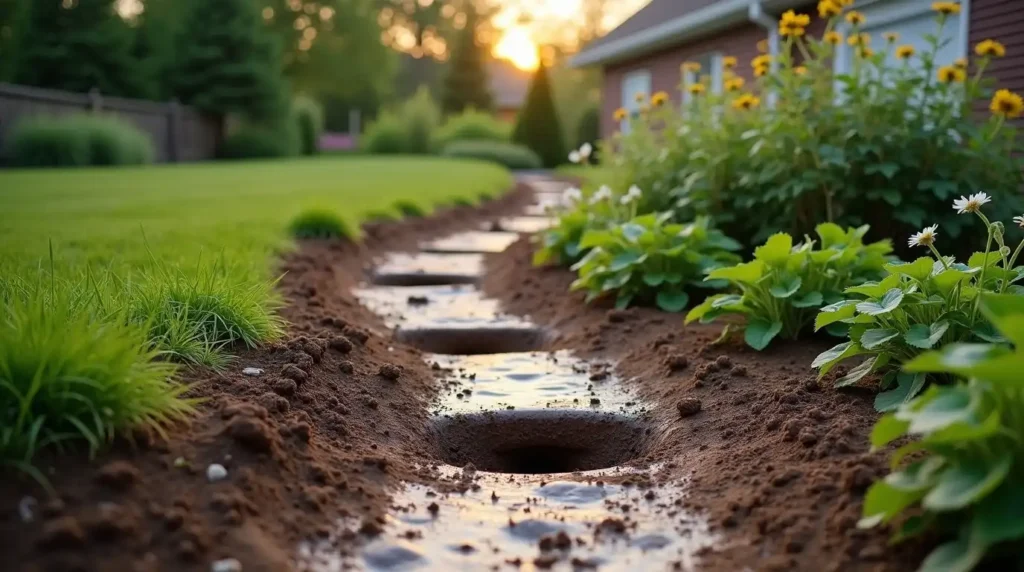 Turn a Downspout Area Into a Drainage Bed