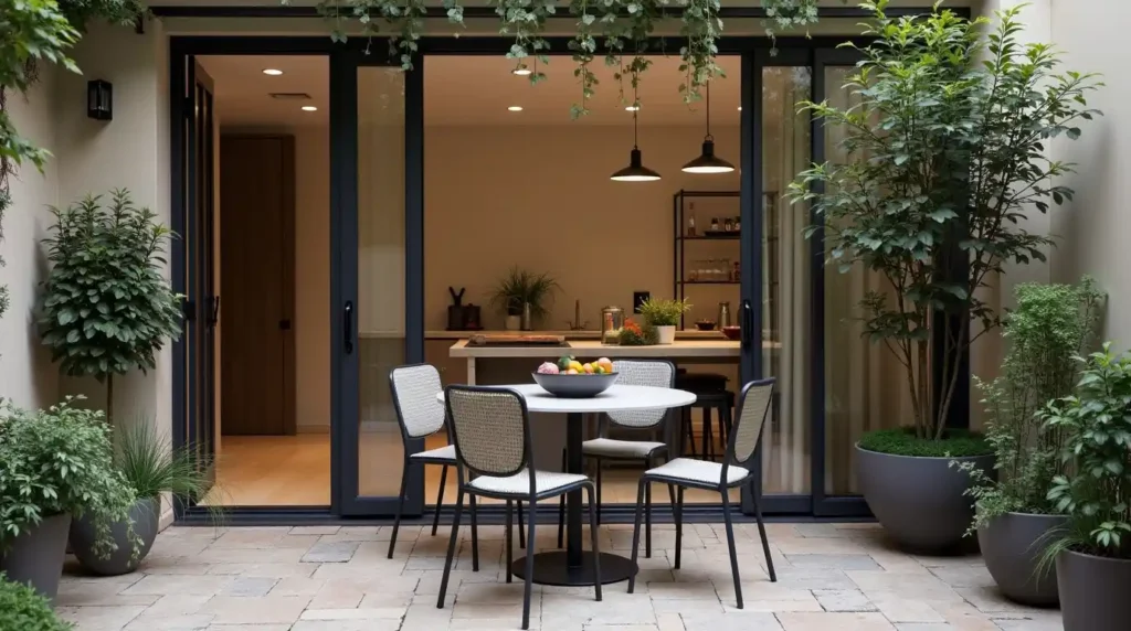 Create a Small Outdoor Dining Corner