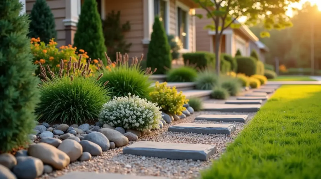 Create a Two-Tone Rock Border