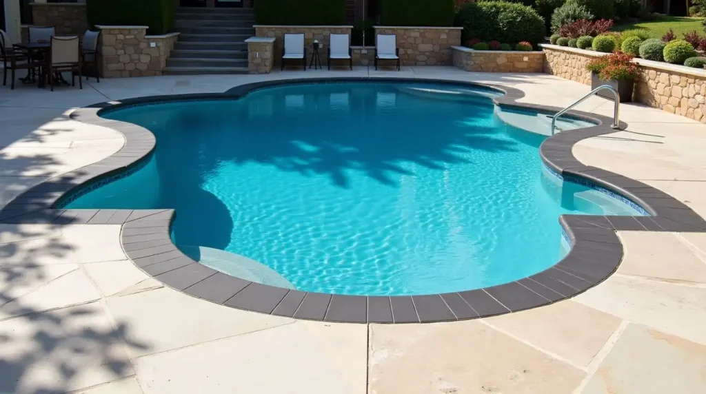 Frame the Pool with Contrasting Coping