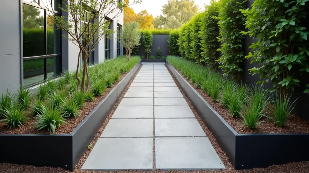 Use Geometric Garden Beds for a Cleaner Look