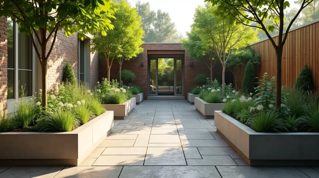 Build Narrow Raised Beds Around the Edges