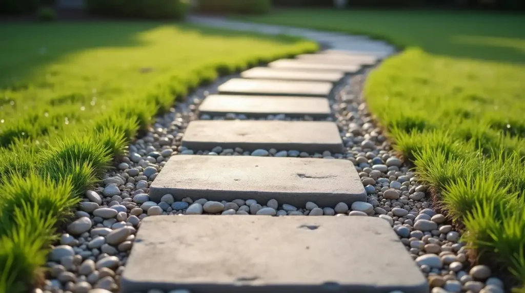 Mix Stepping Stones With Gravel
