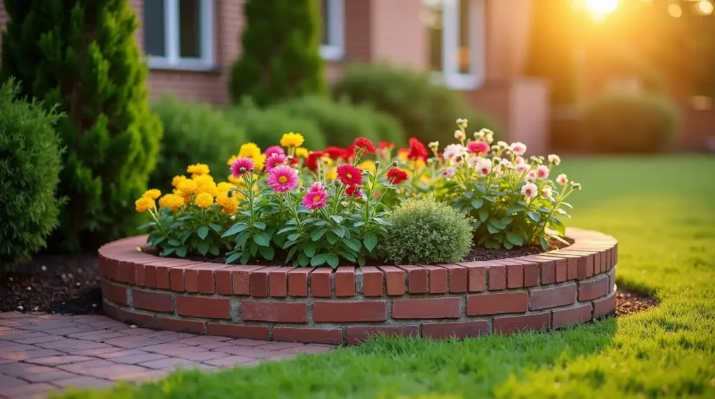Build a Raised Brick Flower Bed