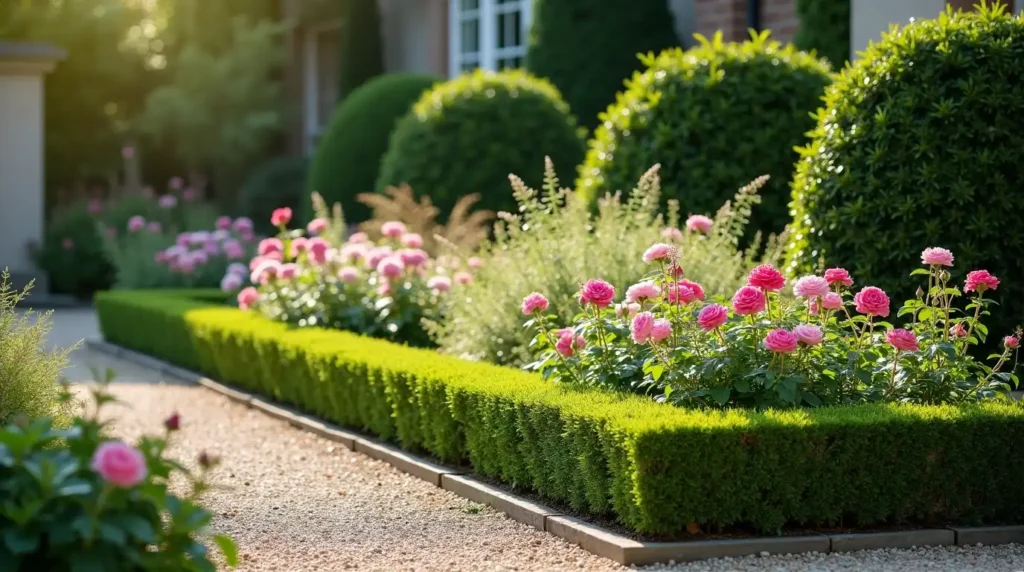 Frame Loose Plants With Low Clipped Hedges