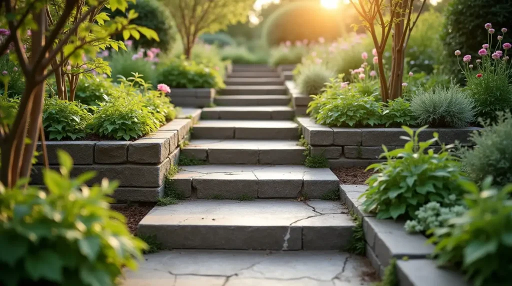 Add Wide Steps for Safer Garden Access