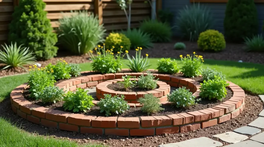 Make a Brick Herb Spiral