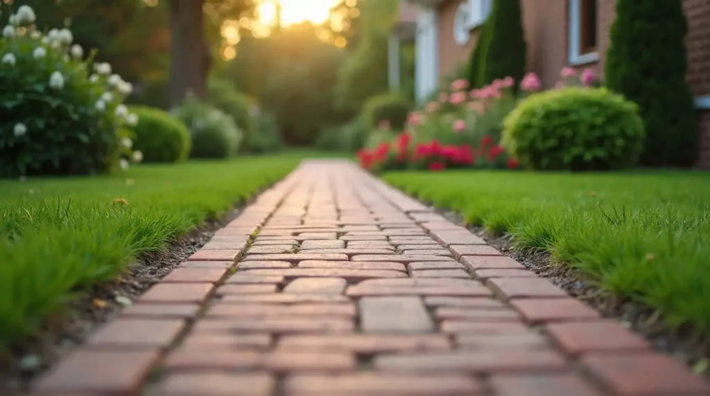 Lay a Simple Straight Brick Walkway