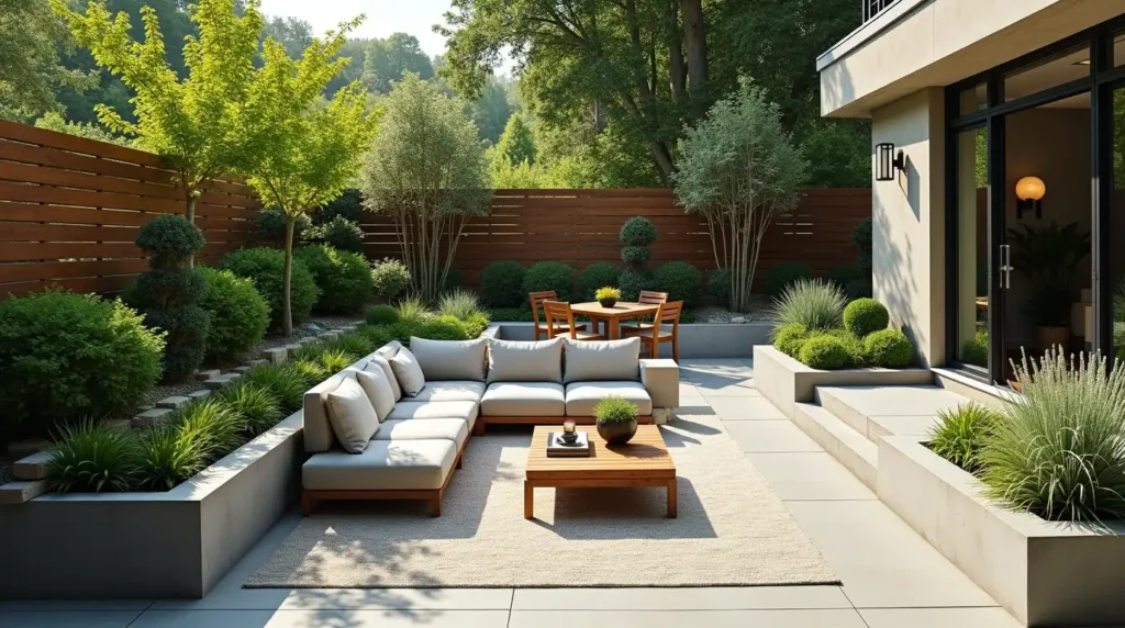Turn One Terrace into a Small Seating Area