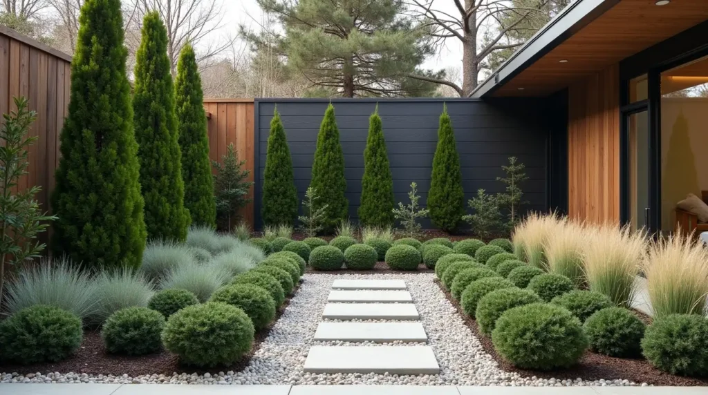 Add Evergreen Plants for Year-Round Shape