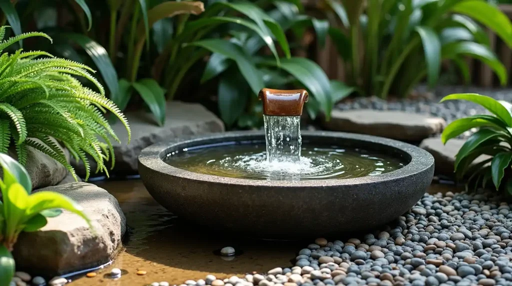 Add a Small Water Feature Near the Seating Area
