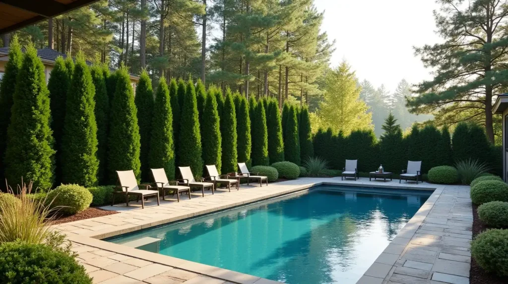 Block Unwanted Views With a Layered Evergreen Hedge