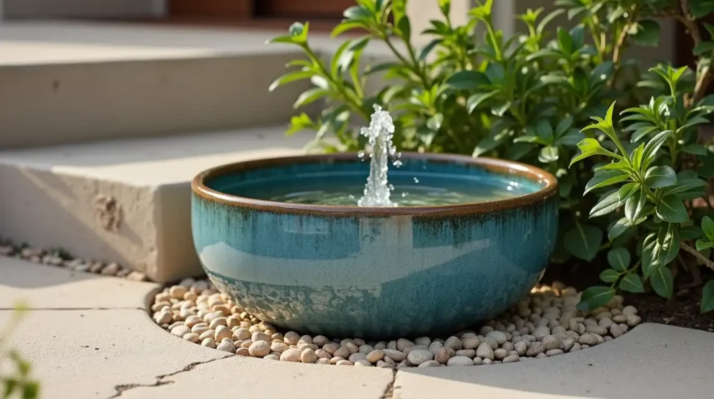 Add a Small Fountain Without Wasting Space